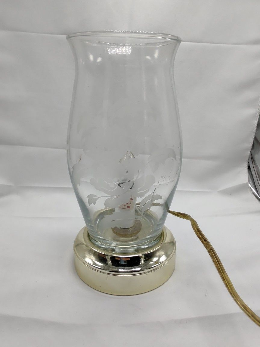 Vintage Brass Hurricane Lamp