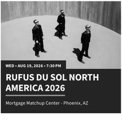 Rufus Du Sol Phoenix Arizona 
