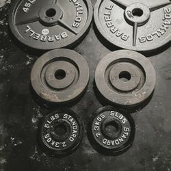 Olympic Weight Plates 45s 25s 5s