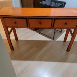 Orange Wooden Drawer