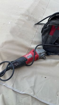 Milwaukee grinder with bag