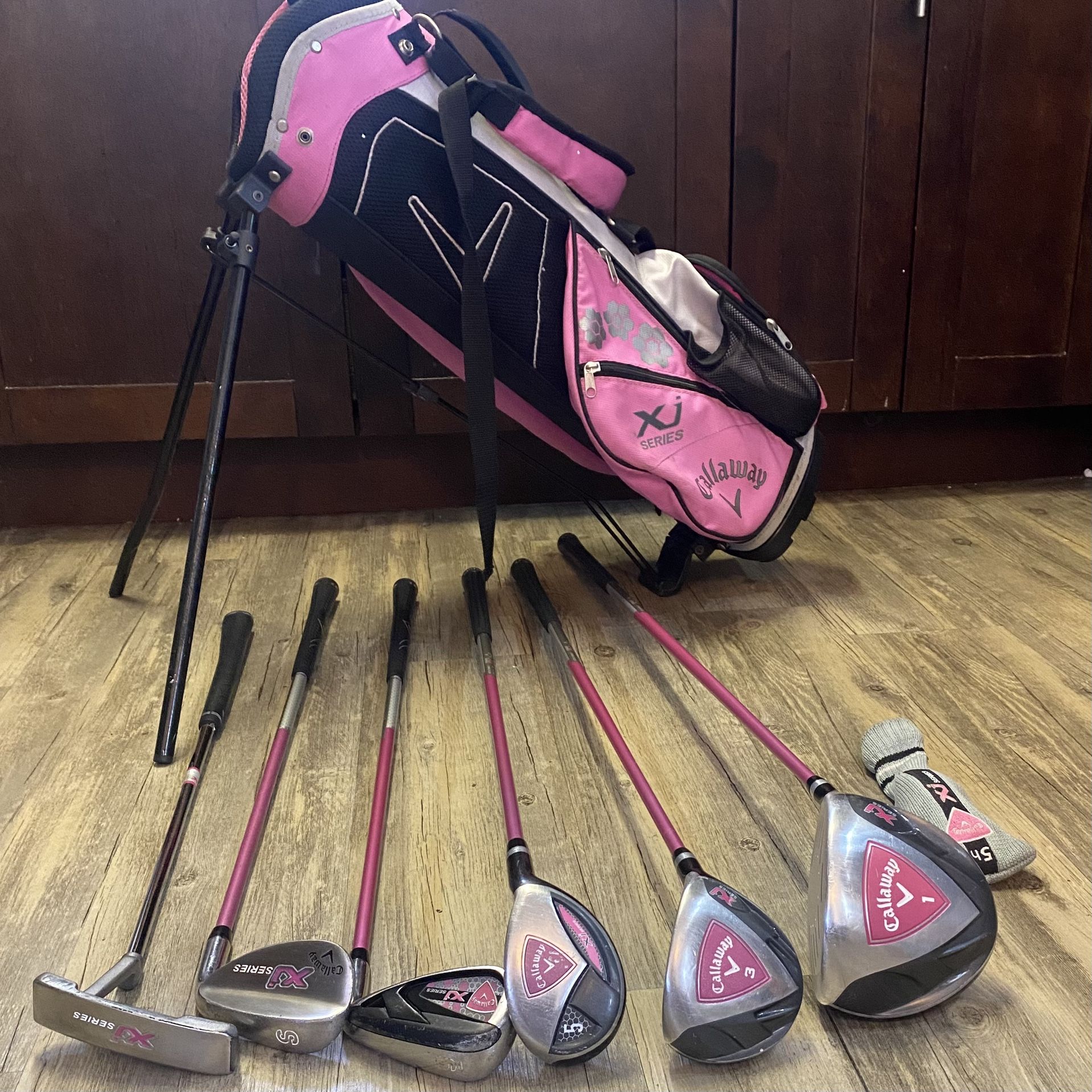 Callaway XJ Series Level 2 Girls Golf Set for kids 5-8 years old or 48-53” tall
