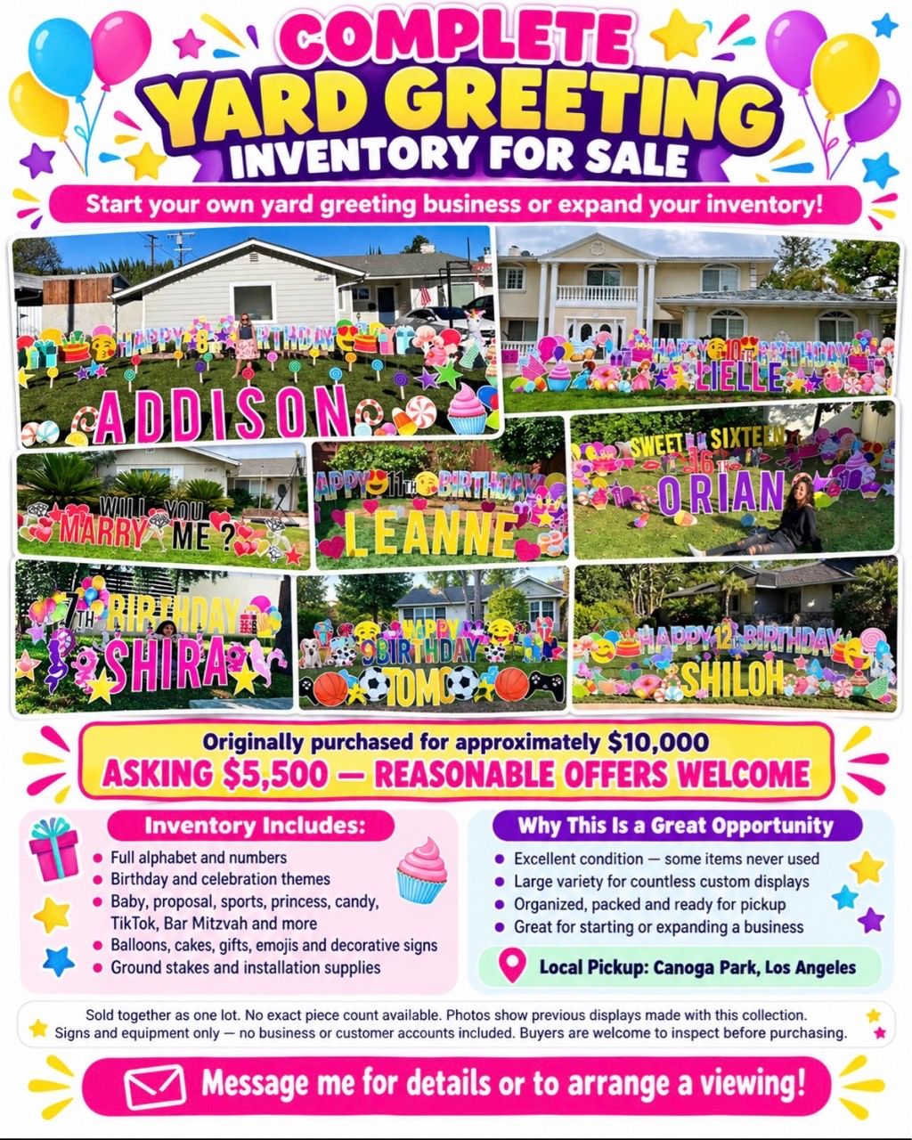 Complete Yard Greeting Signs for Sale in West Hills, CA - OfferUp