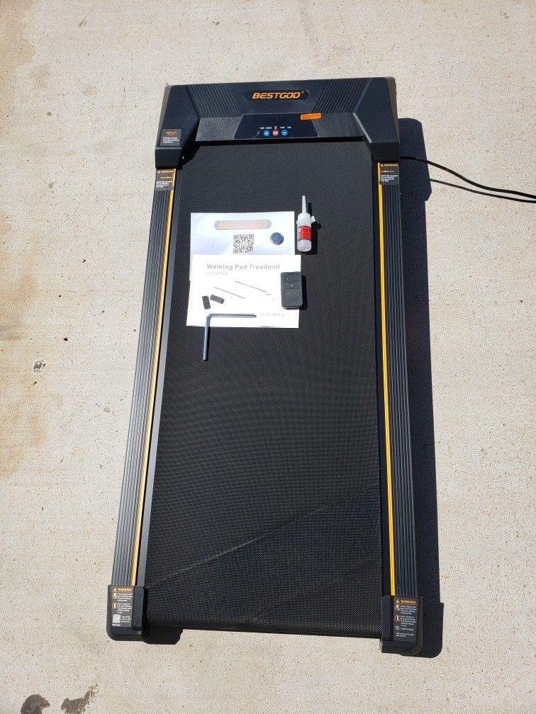 New BestGod Walking Pad Treadmill, BestGod Incline Under Desk Treadmill 330lbs Capacity, 2.5HP Portable Treadmills for Home, Compact Treadmill Mini Wa