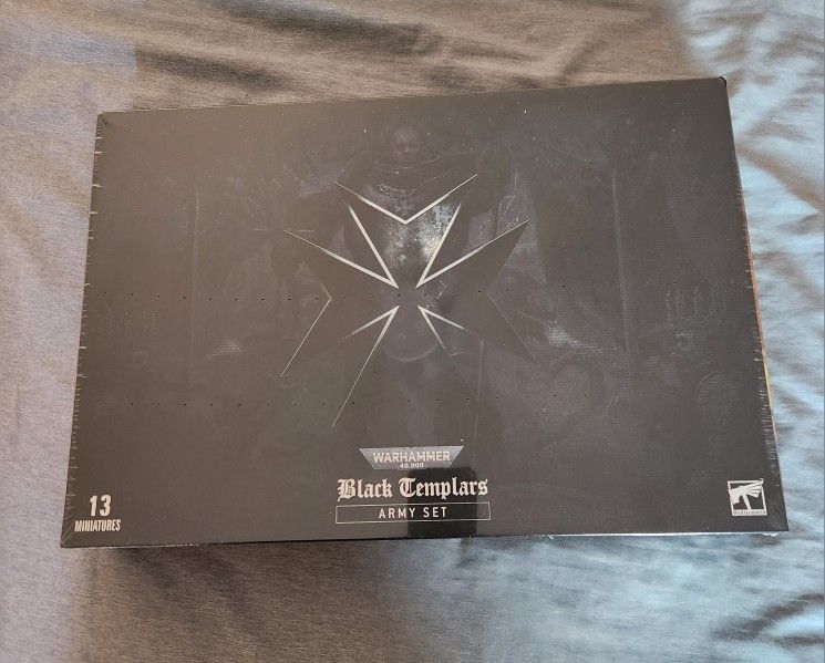 Warhammer 40k Black Templar Army Set, NEW in Box