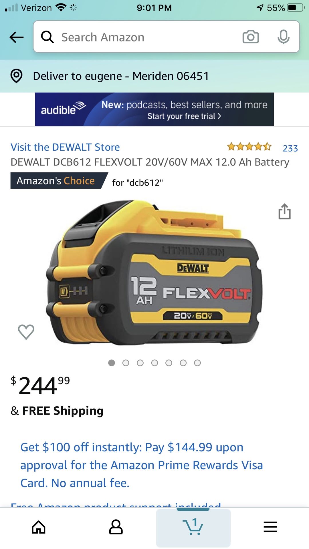 Dewalt Battery brand new 200 bucks