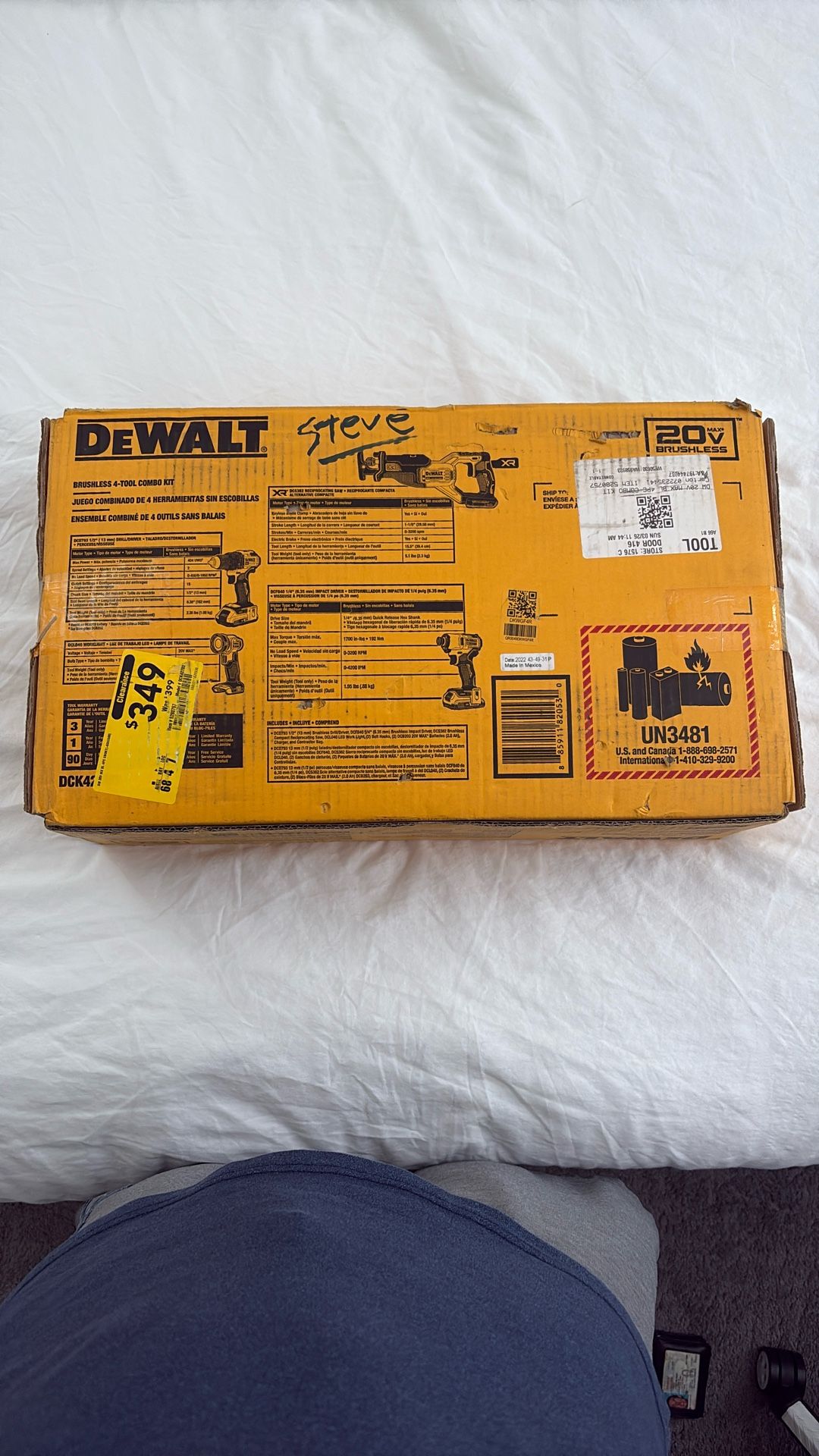 Dewalt 4 Tool Combo Kit