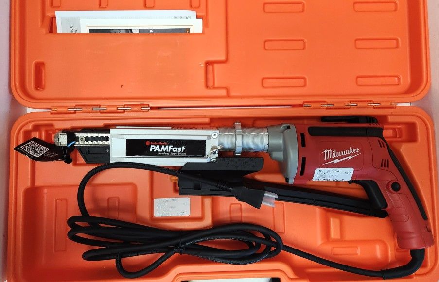 Milwaukee Screw Gun With Case Used Corded