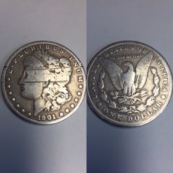 1901 one dollar silver