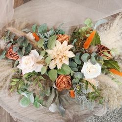 Boho Style Artificial Flower Arrangement