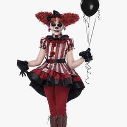 Wicked Klown Kids Halloween Costume Size Large(10-12)