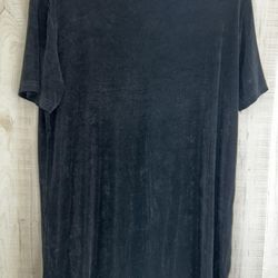 LBA Studio Vintage Short Sleeve Top Slinky Oversize T-shirt Dress Tunic Womens No Size Tag