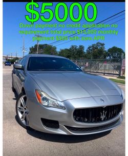 2016 Maserati no credit application