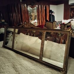 Antique Fireplace Mantel Mirror