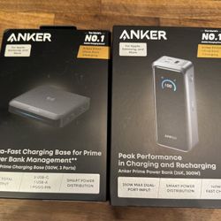 New Anker Prime Power Bank (26K, 300W) and Charging Base (150W, 3 Ports)