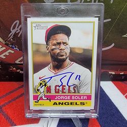 Jorge Soler Angels Autographs Baseball Cards