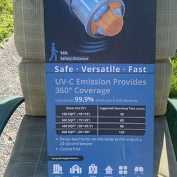 (Ozone Free) “CLEANAIR” UV-C Disinfecting Work Light W/Tripod