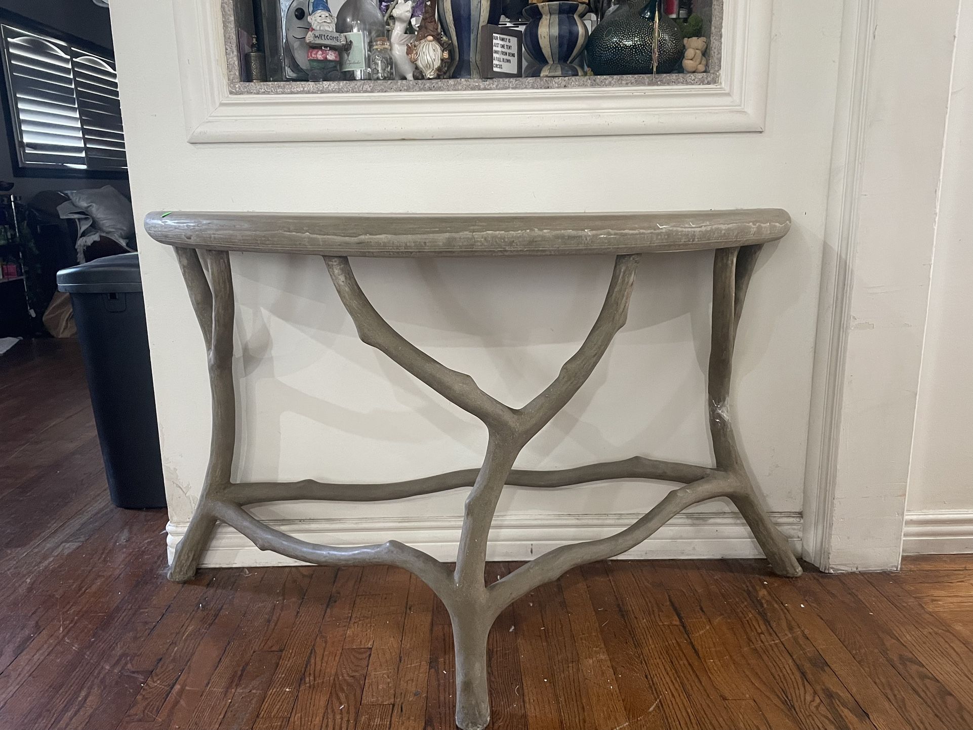 Cement Console or hallway table