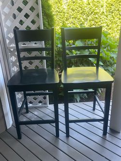 Free - Solid Wood Counter/Bar Stools