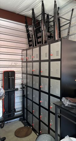 Metal Storage Lockers with Keys - $200