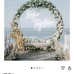 Better Together Neon Sign For Photobooth Backdrop