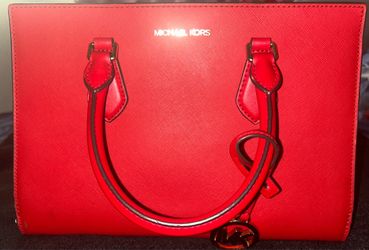 Red Michael Kors purse