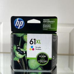 (two) HP 61XL Tri-color Ink Cartridge Expired 2020 New Sealed Genuine 