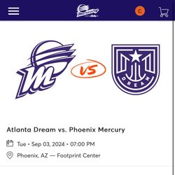 Phoenix Mercury Tickets Today!!! September 3rd