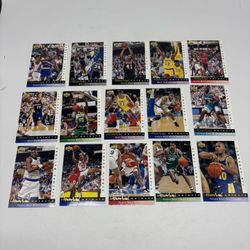 1992-93 Upper Deck Jerry West Selects Insert Lot Of 15