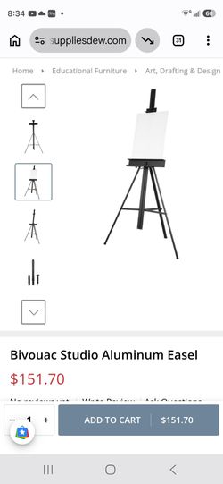 Aluminum adjustable foldable  painting easel
