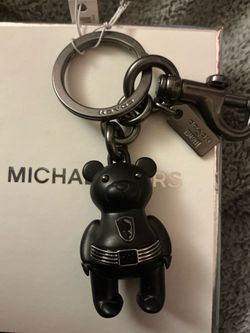 Coach black panther key chain