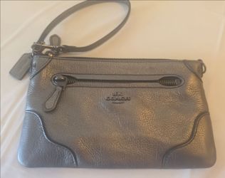Coach Leather Wristlet Clutch