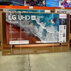 LG 75” UQ8000 4K UHD Smart Tv