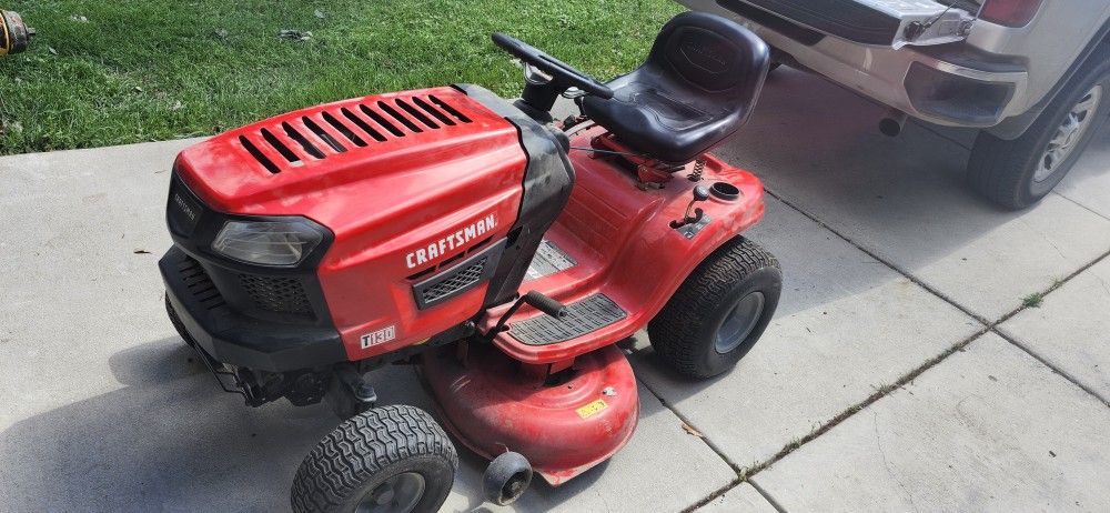 Craftsman T130 lawn tractor 3 years old.