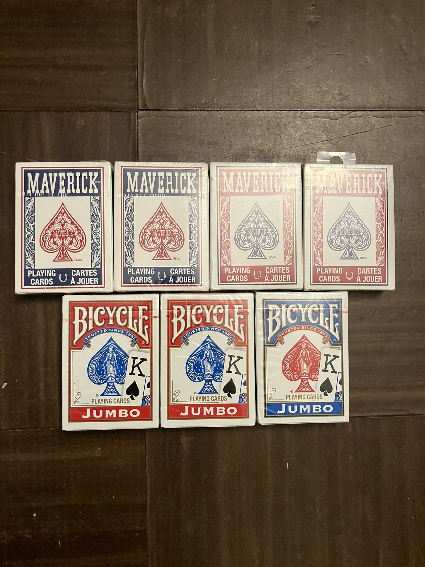 7 Sealed Decks Of Playing Cards