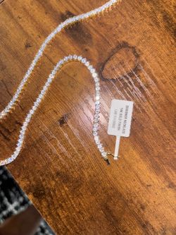 Lab diamond necklace