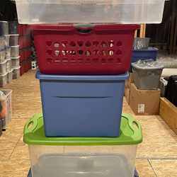 Totes Tower! Crates Bins Storage Containers Basket
