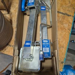 Ark Drop Down Corner RV Stabilizer Jacks - 30" Long Corner Steadies - Silver - Qty 2