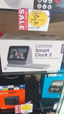 Lenovo smart clock 2 with charging station