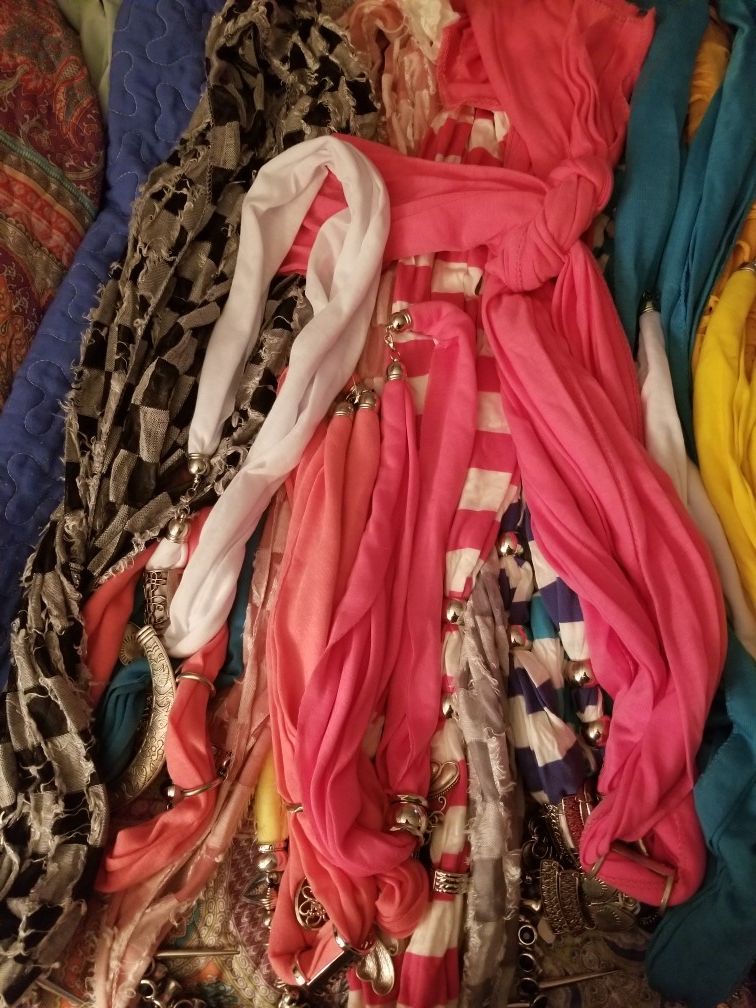 WHOLESALE PRICE - Jewelry Scarfs - $2 Each