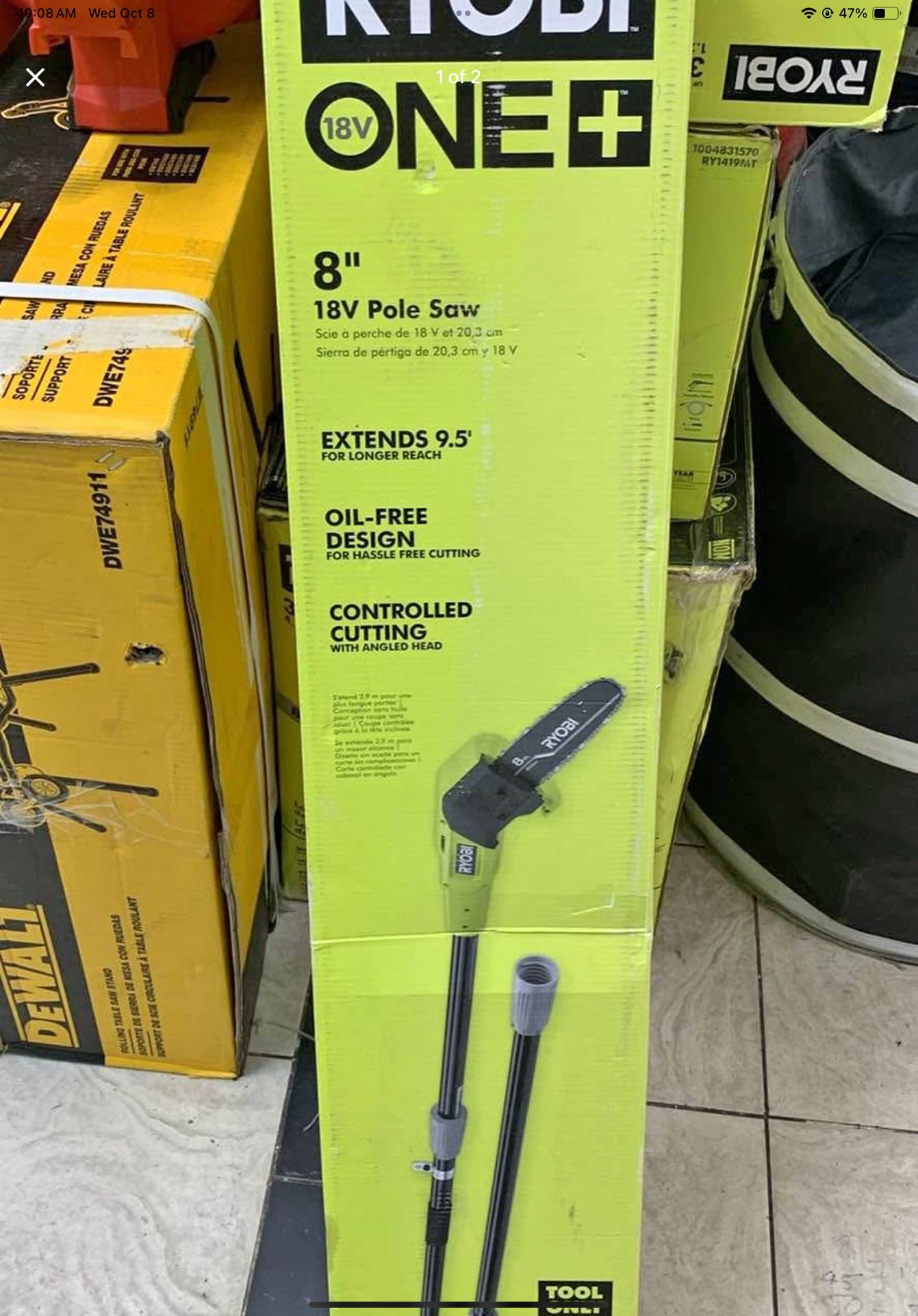 Ryobi 18v Pole Saw Tool Only