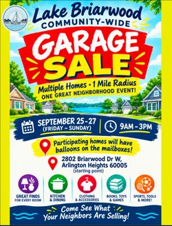 Multifamily Community Garage sale this weekend