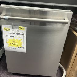 Dishwasher, 24’ Stainless Steel Top Control BOSCH New Open Box