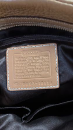 Coach beige pepper grain handbag