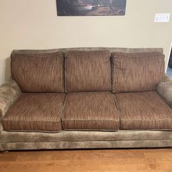 Soft comfy brown sofa 