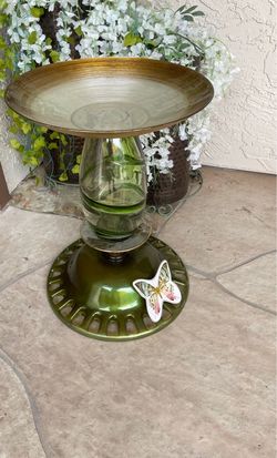 Glass Birdbath