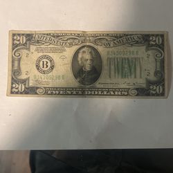 1934 $20 Dollar Bill