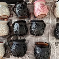 Tazas de Barro /Clay mugs handmade from Mexico
