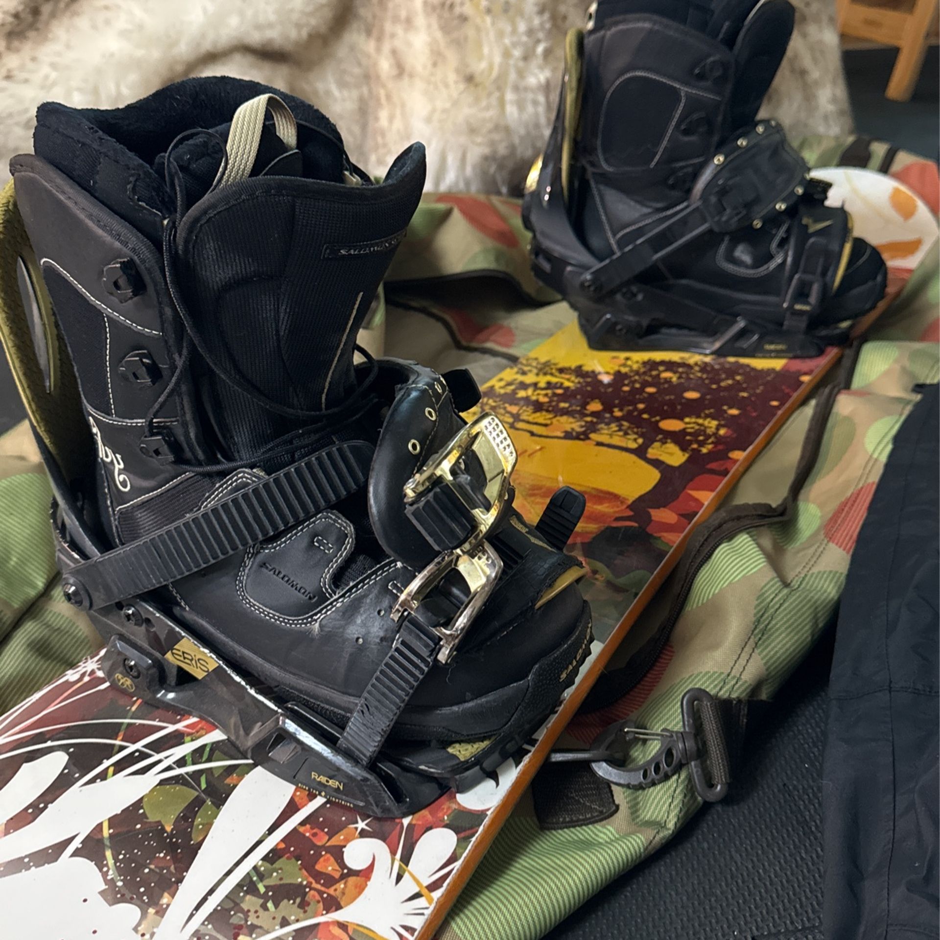 Snowboard Set Up 151 Cm Size 8 Boots