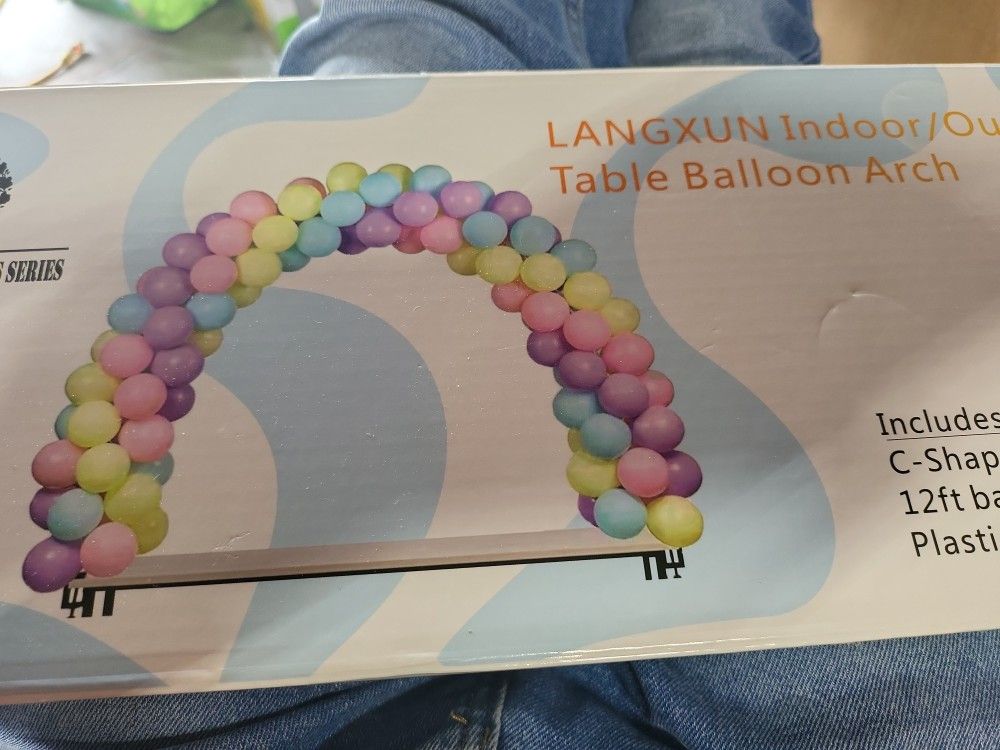 LANGXUN 12ft Table Balloon Arch Kit For Birthday Decorations, Party,Wedding and Graduation Decorations, Christmas Decorations Baby Shower Bachelor Par
